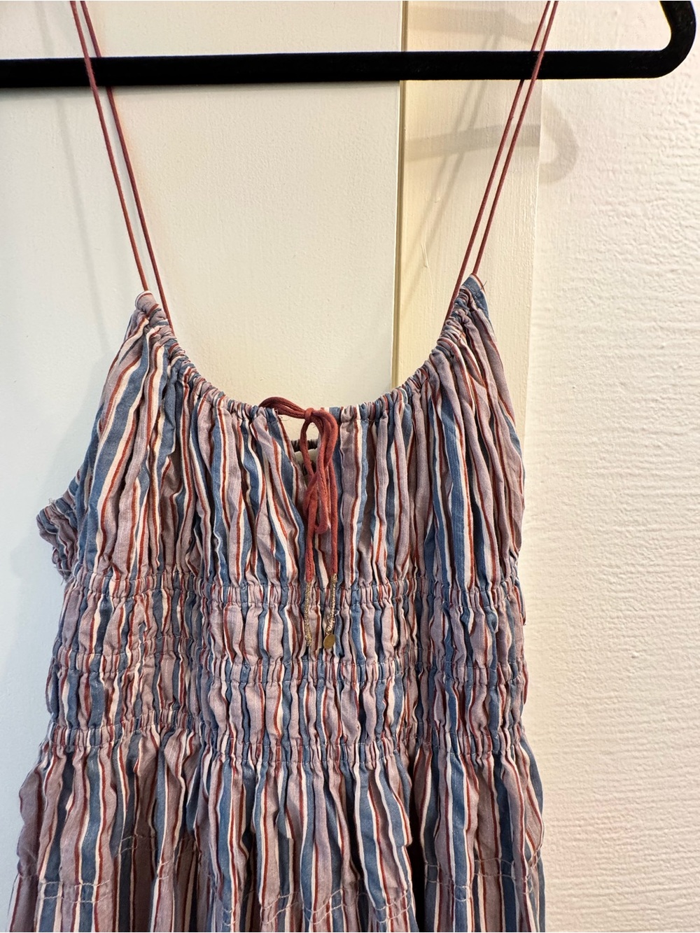 Free People Striped Spaghetti Strap Maxi Dress - Blue/purple - Picture 2 of 5